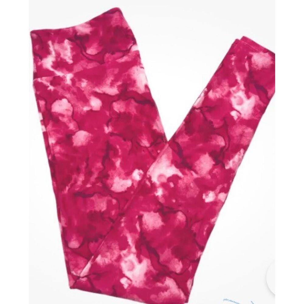 New Lularoe TC Size 12-18. Pink Tie Dye. Breast cancer Awareness Leggings.